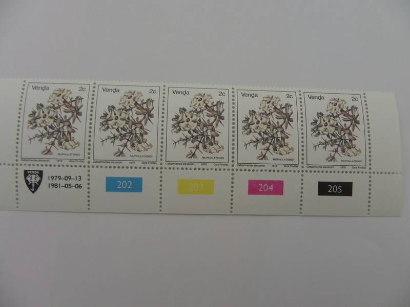 Venda 1st Definitive Series (1979) - 2c Mint Control Block (#202 Dated 1981-05-06)