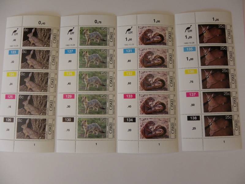 Ciskei 1.04 (1982) - Small Mammals Mint Control Block Set