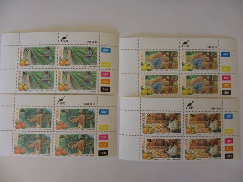Ciskei 1.27 (1988) - Citrus Farming Mint Control Block Set