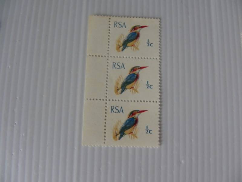 RSA 1st Definitive Series (1961) - 1/2 c Mint Strip