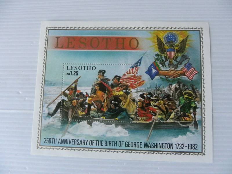 Lesotho (1982) - 250th Anniversary of the Birth of George Washington Mint Miniature Sheet