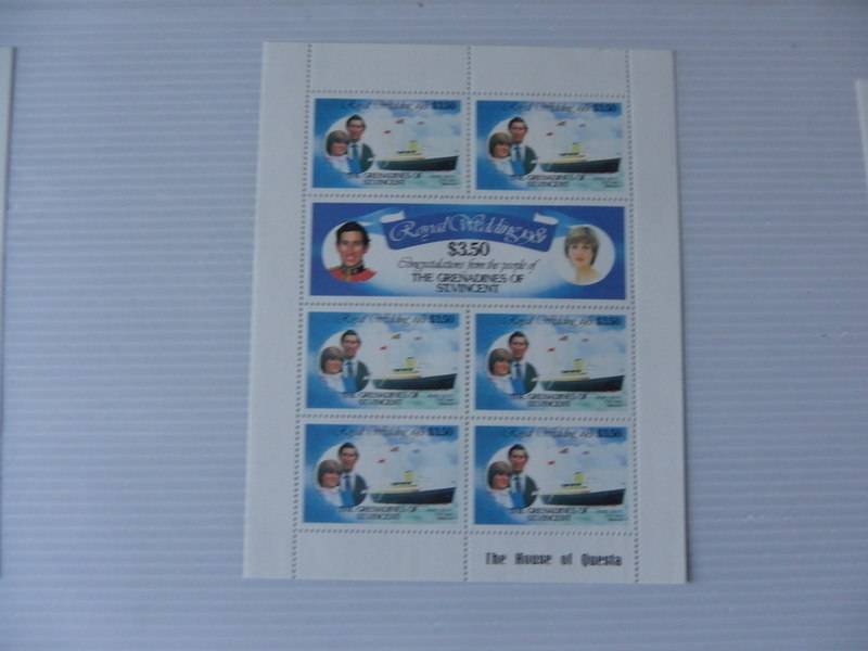 St Vincent (1981) - Royal Wedding $3.50 Full Sheet in Mint