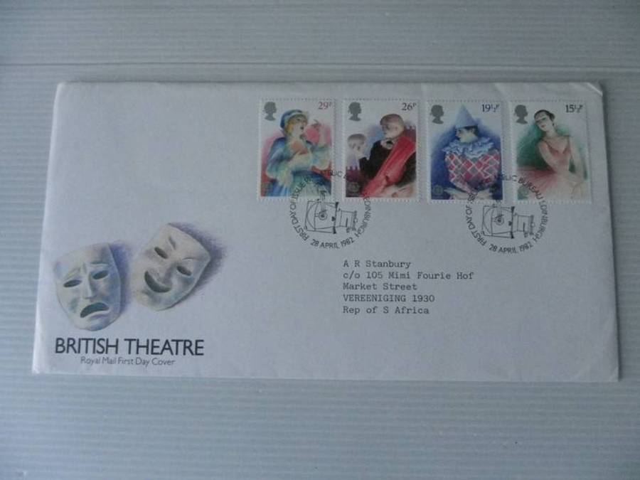 Great Britain (1982) - British Theatre Illustrated FDC