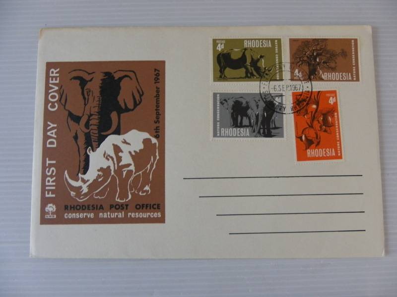 Rhodesia (1967) - Conserve Natural Resources Illustrated FDC