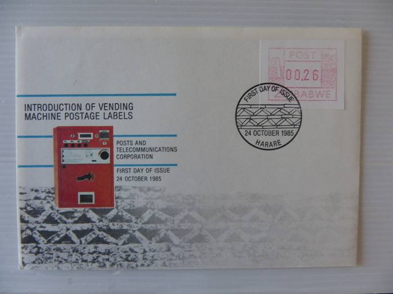 Zimbabwe (1985) - Introduction of Vending Machines Illustrated FDC