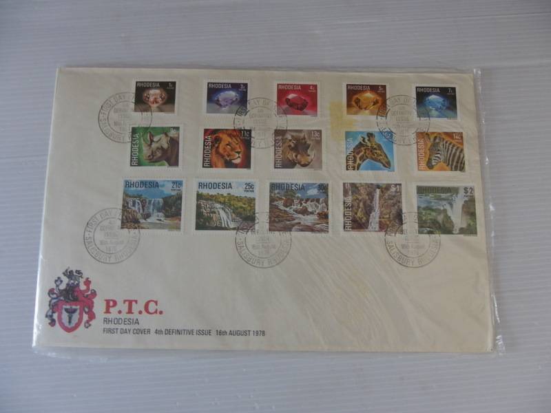 Rhodesia 4th Definition Series (1978) - SAPO Issued Definitive Folder