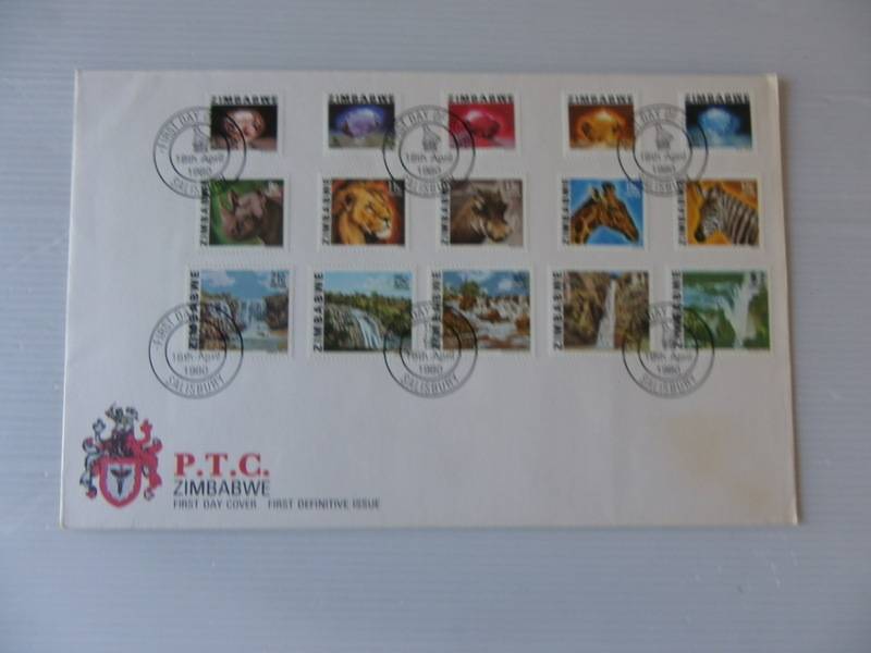 Zimbabwe 1st Definitive Series (1980) - SAPO Issued Folder