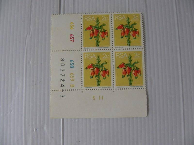 RSA 2nd Definitive Series (1974) - 2c Mint Control Block #656 No Date (B Block)