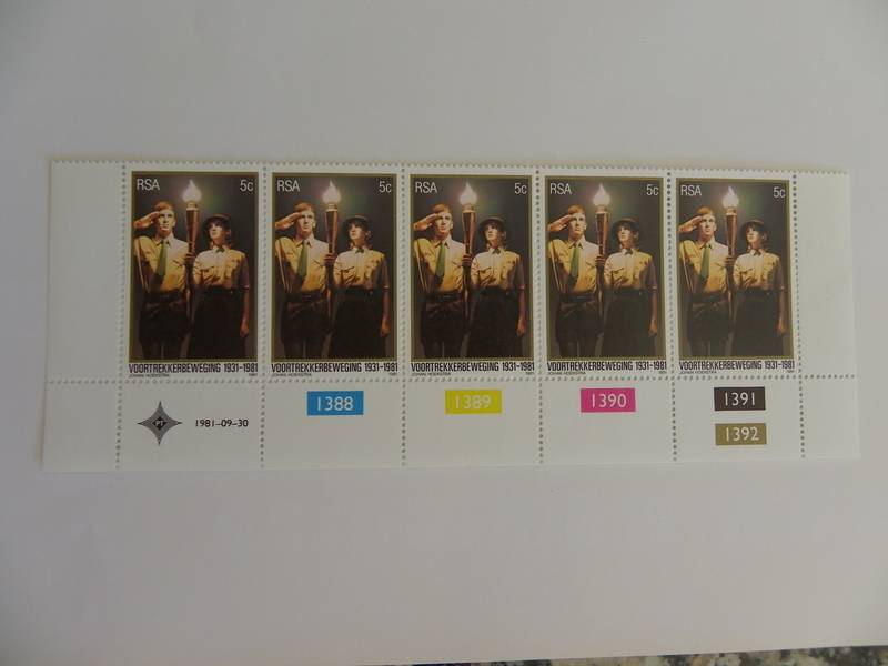 RSA 3.33 (1981) - 50th Anniversary of Voortrekkers Mint Control Block