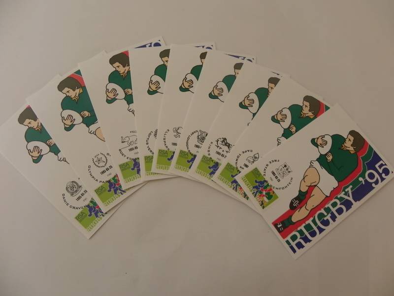RSA 6.14 (1995) - Rugby World Cup Postcard Set of all the Venues