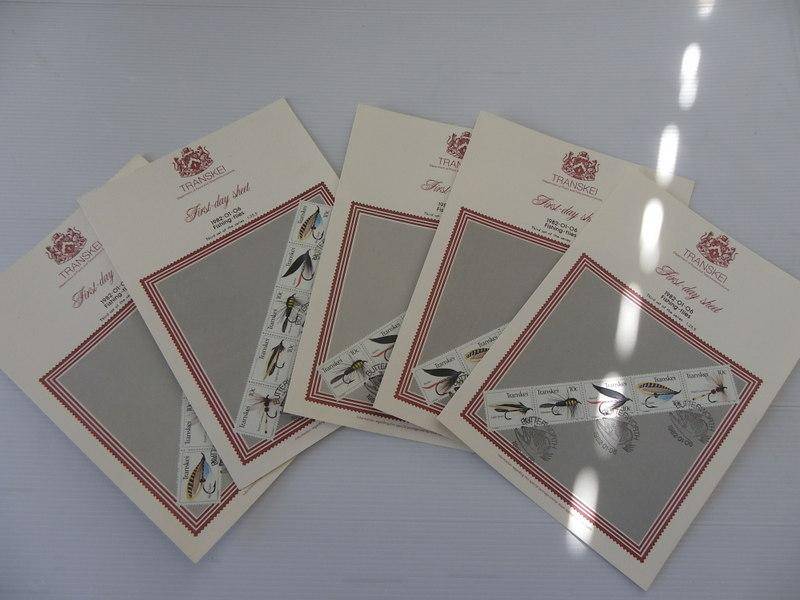 Transkei 1.25 (1982) - Fishing Flies (3rd Series) Full Set of Collector Sheets