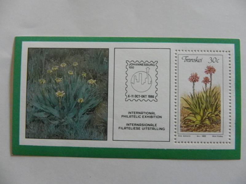 Transkei SAF01 (1986) - Aloes Mint Miniature Sheet