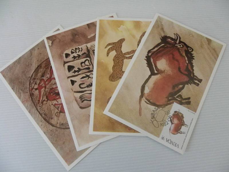 Venda 1.11 (1982) - History of Writing 1st Series) Limited Edition Maxicard Set