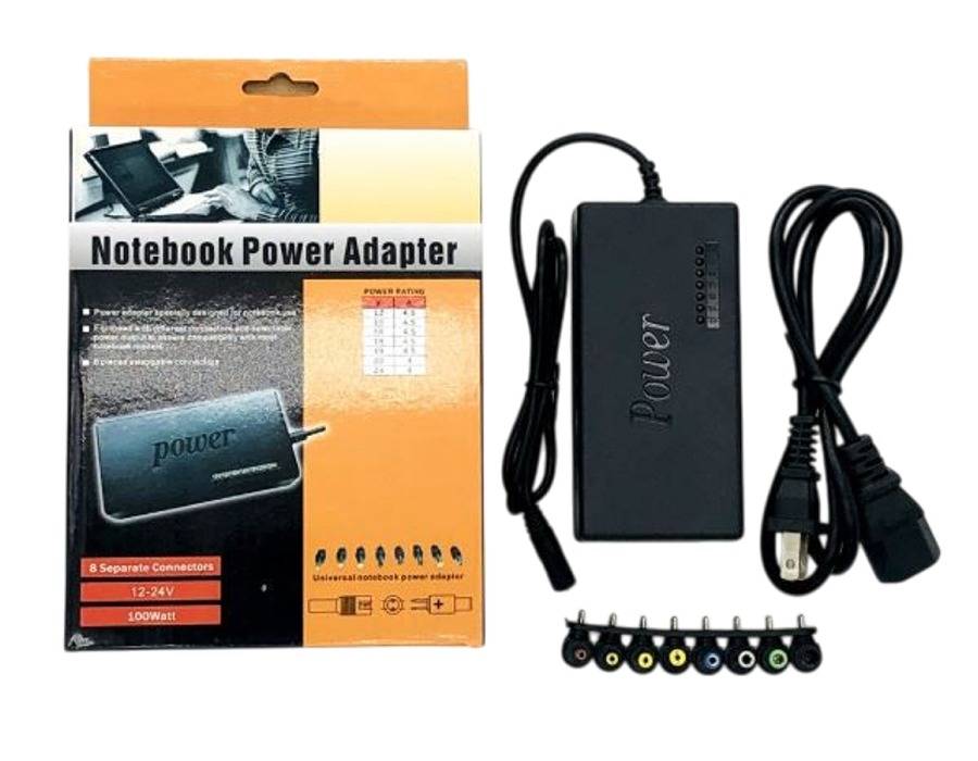 Universal Laptop Charger with 8 Piece Connectors