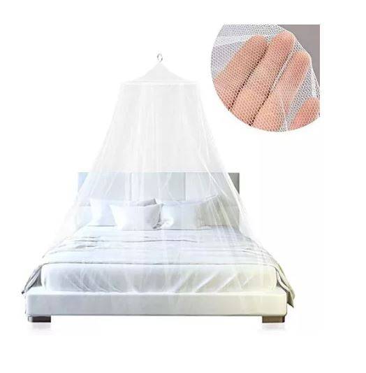 White Mosquito Net with Ring
