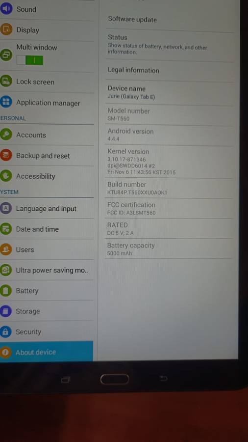 Samsung Galaxy Tab E (Second Hand)