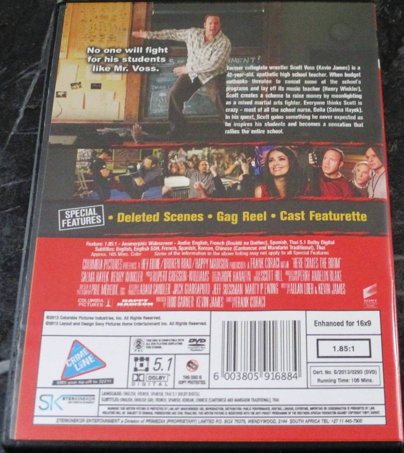 Here Comes The Boom DVD Kevin James [BBOX 5]