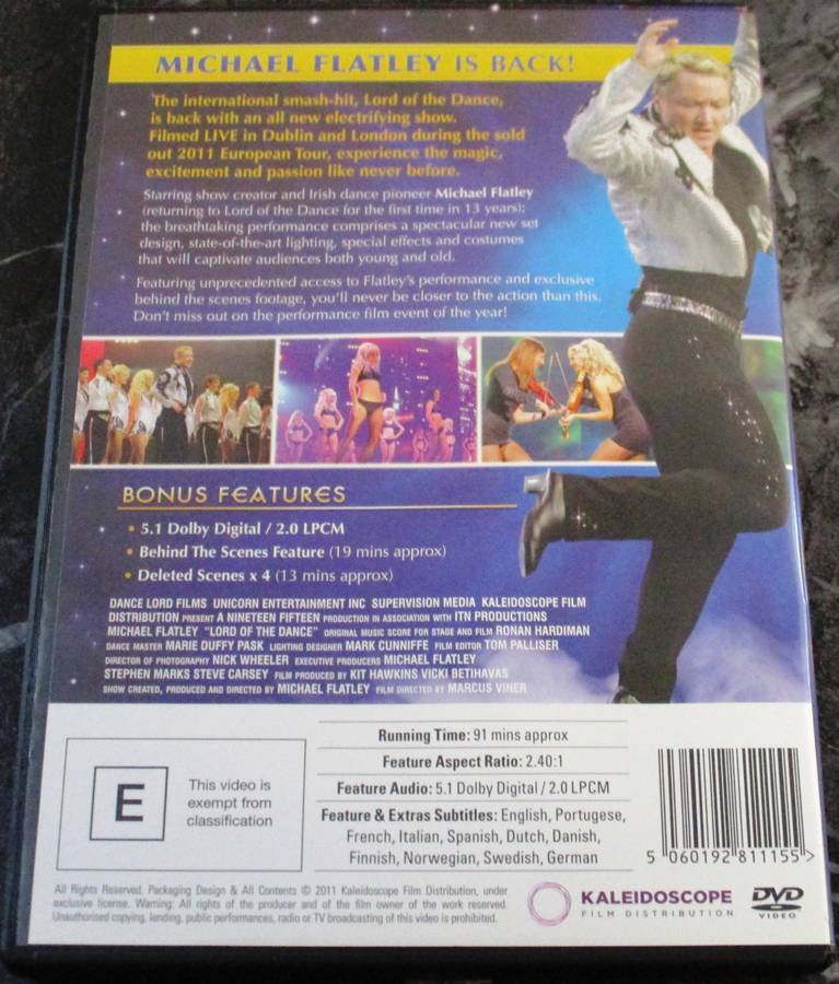 Lord Of The Dance DVD Michael Flatley  [BBOX 11] Region 2