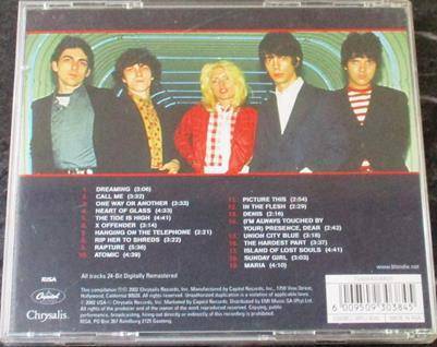 BLONDIE Greatest Hits CD [Shelf G x 3]