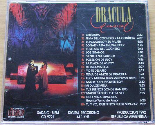 DRACULA El Musical CD [Gx12]