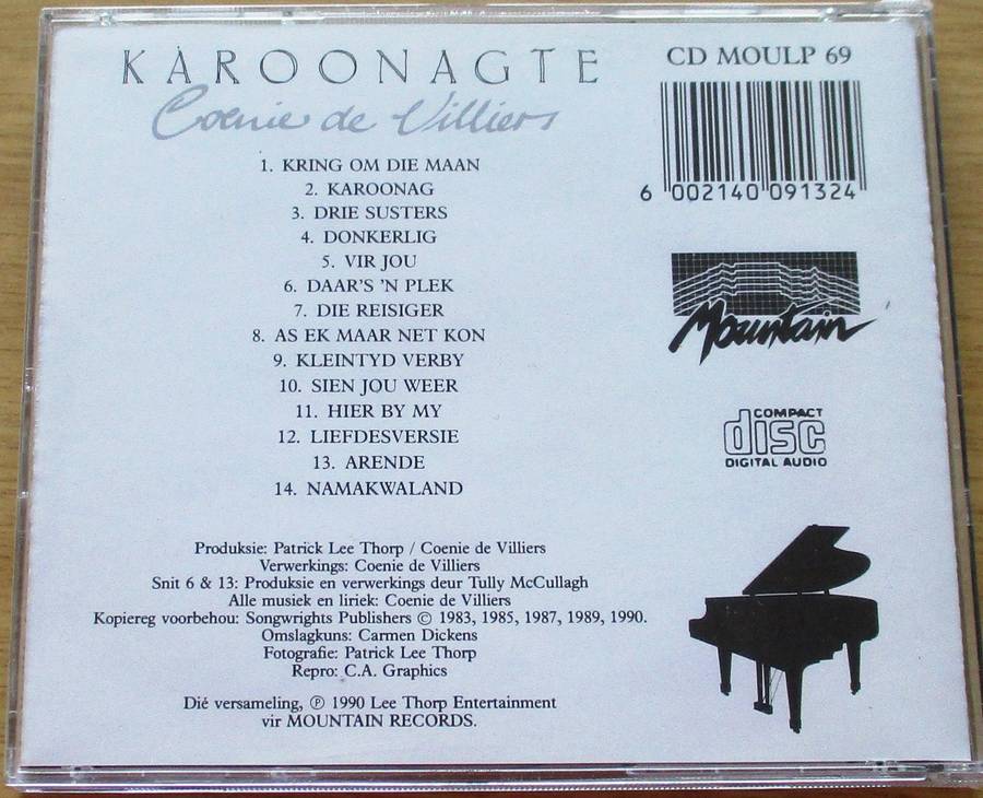 COENIE DE VILLIERS Karoonagte CD [G Box 28]