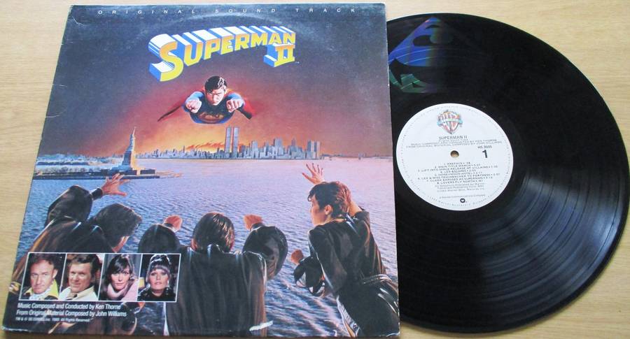 SUPERMAN II LP VINYL RECORD Specially Etched