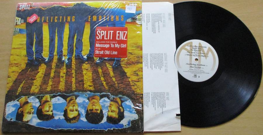 SPLIT ENZ Conflicting Emotions LP VINYL RECORD