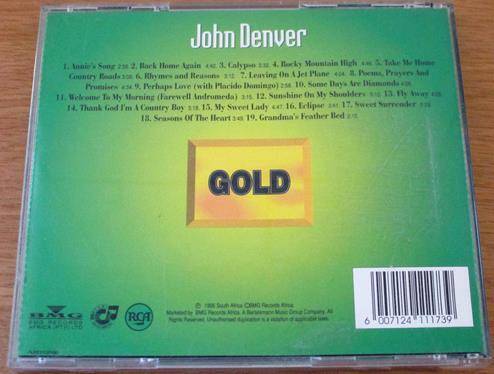 JOHN DENVER Gold CD [Shelf Z x 7]