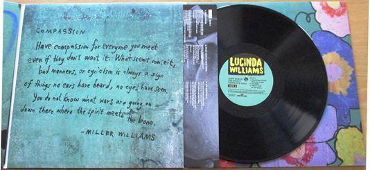 LUCINDA WILLIAMS Down Where The Spirit Meets The Bone 3xLP Vinyl Record
