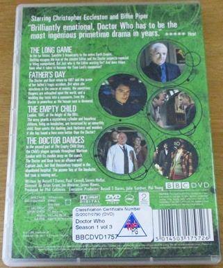 DOCTOR WHO BBC SERIES 1  Volume 3 DVD [DVD BBOX 5]