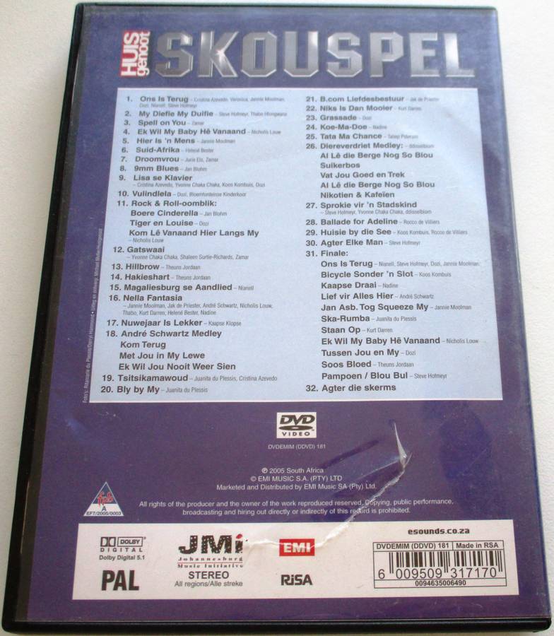 SKOUSPEL 2005 DVD