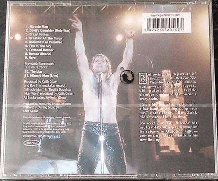OZZY OSBOURNE No Rest for the Wicked CD