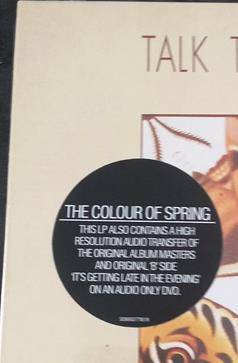 TALK TALK The Colour of Spring LP VINYL Record + DVD Audio