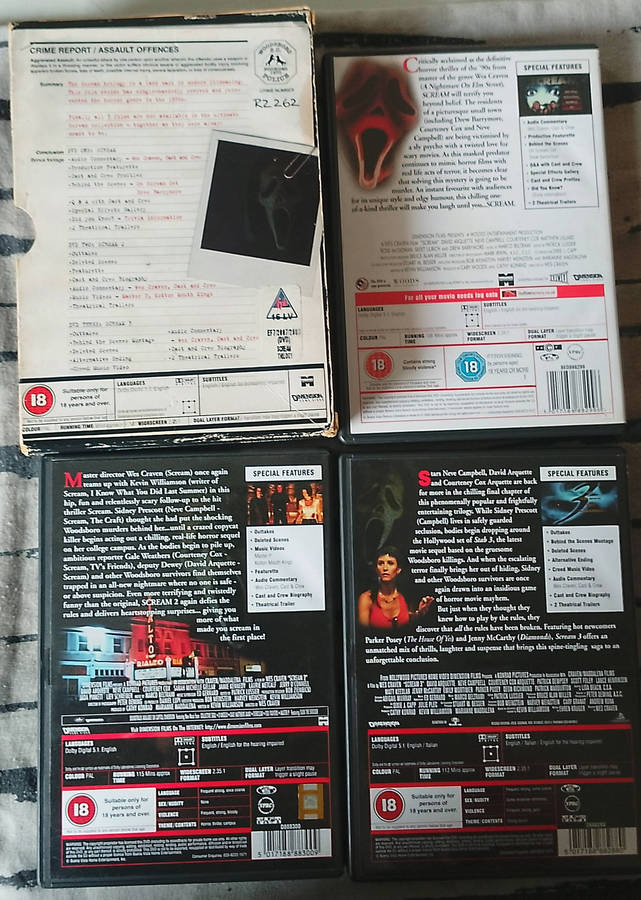 SCREAM Trilogy 3xDVD BOX SET [BOX SET SHELF]