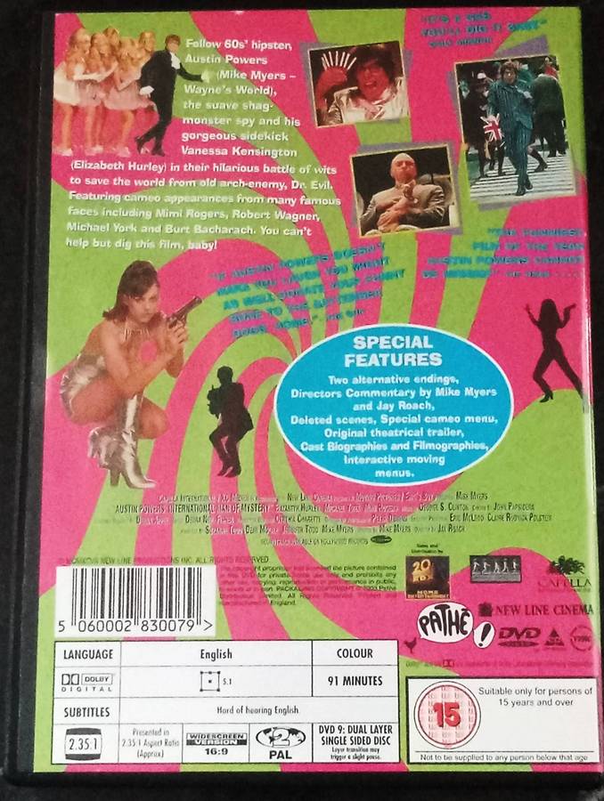 AUSTIN POWERS DVD MIke Myers [BBOX 12]
