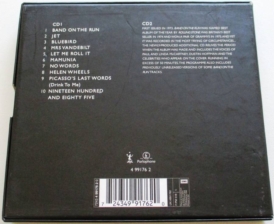 WINGS Band on the Run 2xCD BOX SET