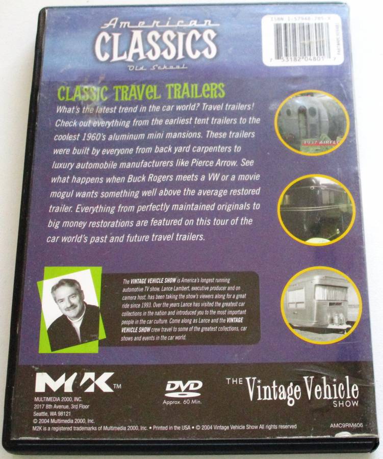 AMERICAN CLASSICS Old School Classic Travel Trailers DVD [BOX SET SHELF]