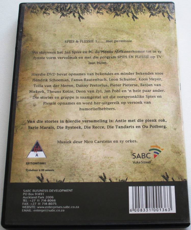 SPIES & PRESSIE 1 DVD [SA SHELF]