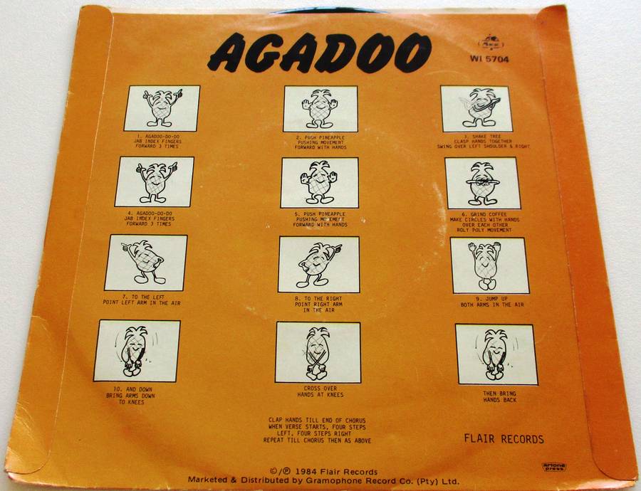 BLACK LACE Agadoo 7` Single VINYL Record