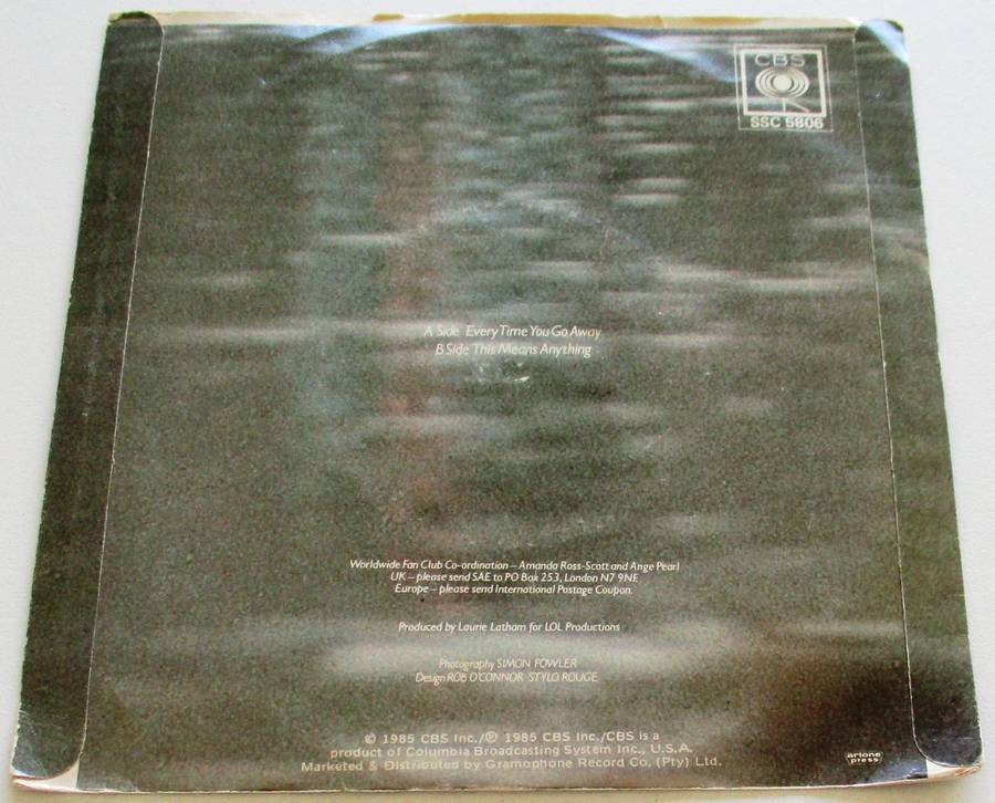 PAUL YOUNG Every time you go away 7` Single VINYL Record