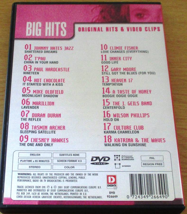 BIG HITS and More DVD