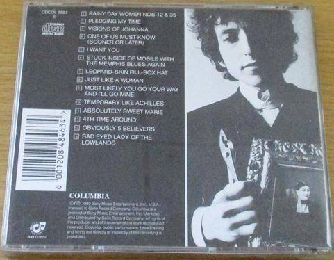 BOB DYLAN Blonde on Blonde CD
