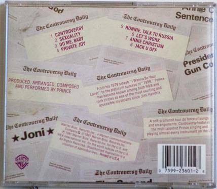 PRINCE Controversy CD