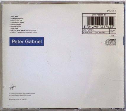 PETER GABRIEL So CD  (msr]