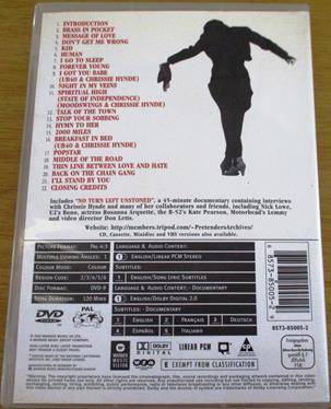 THE PRETENDERS Greatest Hits DVD