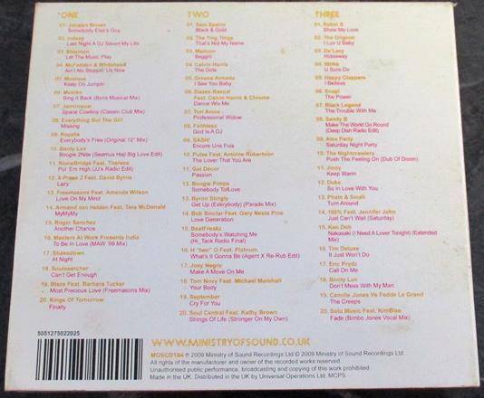 SATURDAY NIGHT CLUB CLASSICS 3xCD Ministry of Sound