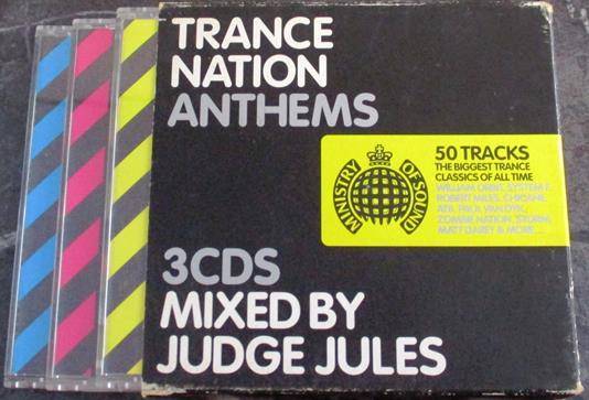 TRANCE NATION Anthems Mixed by Judge Jules 3xCD Ministry of Sound 50 tracks Biggest Trance Classics