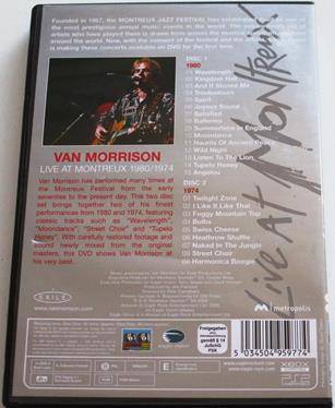VAN MORRISON Live at the Montreux 1980 1974 2xDVD