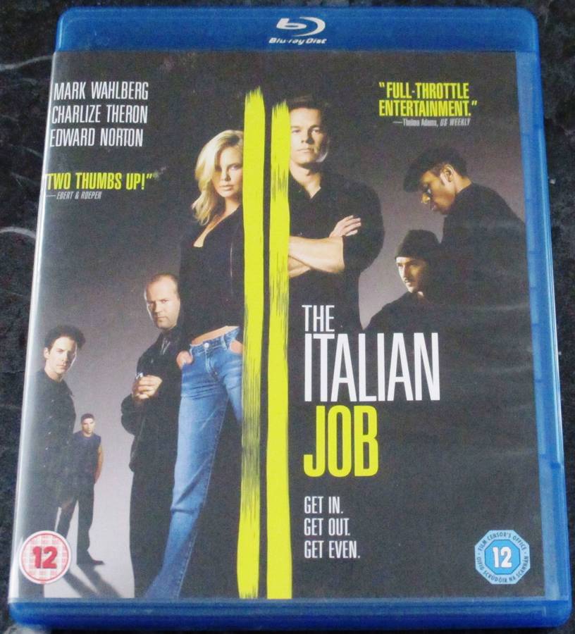 THE ITALIAN JOB BLU RAY Mark Wahlberg Edward Norton