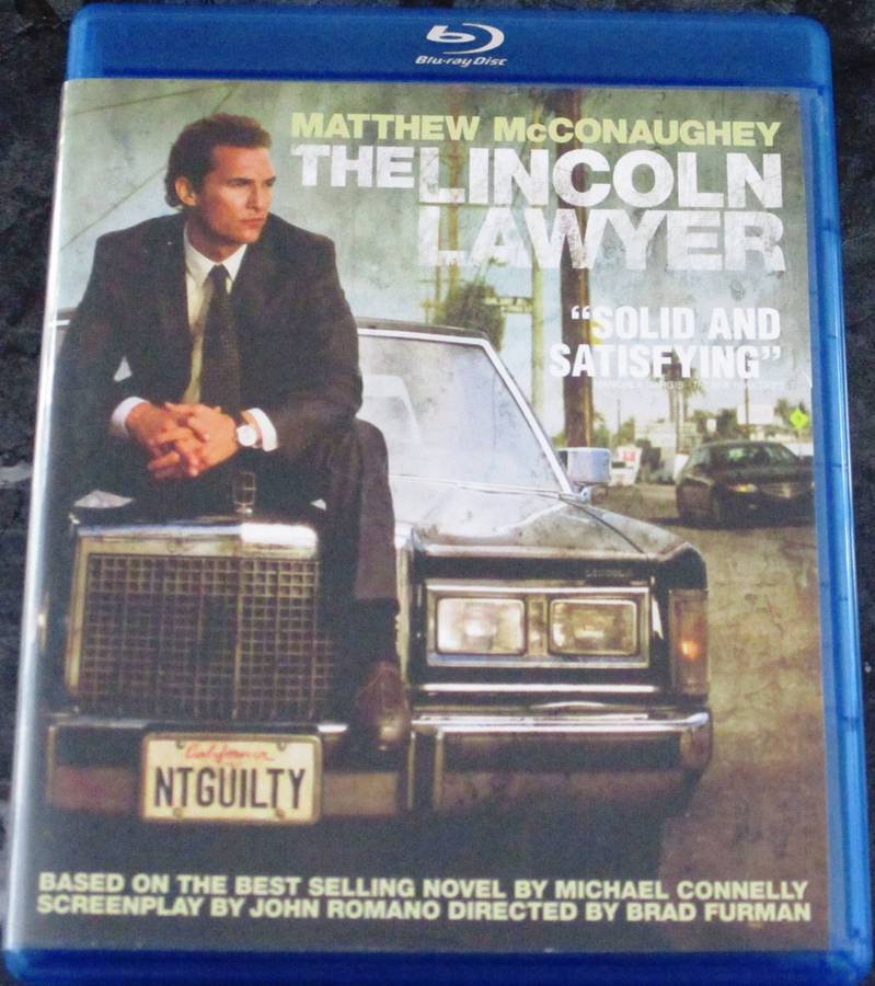 THE LINCOLN LAWYER BLU RAY Matthew McConaughey